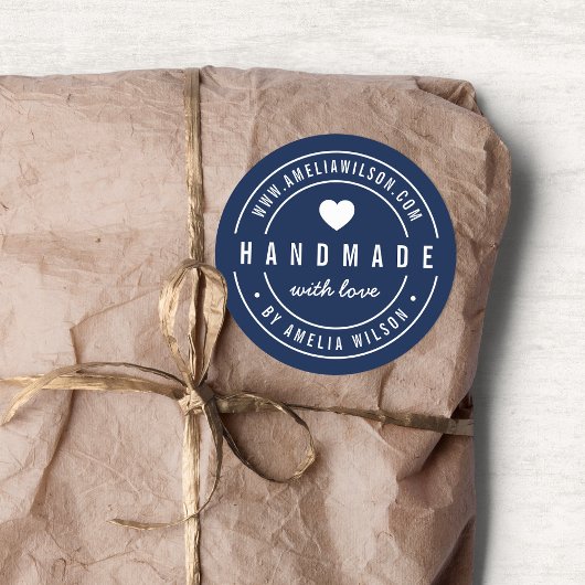 編集可能カラーはっきりした手作り愛ハート ラウンドシール