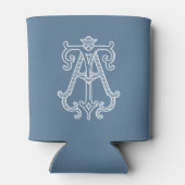 編集可能カラーアットモノグラムTAモノグラムコージー 缶クーラー (裏面)