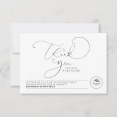 編集可能カラーエレガントかわいいビジネスありがとう (正面)