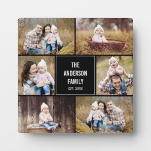 編集可能カラーコラージュカスタムの歯垢 フォトプラーク