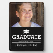 編集可能カラーシンプルフォト卒業 フォトプラーク (正面)