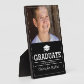 編集可能カラーシンプルフォト卒業 フォトプラーク (側面)