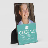 編集可能カラーシンプルフォト卒業 フォトプラーク (側面)