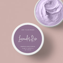 編集可能カラースクリプトミニマリスト製品ラベル ラウンドシール