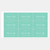 編集可能カラースクリプトミニマリスト製品ラベル ラベル (シート)