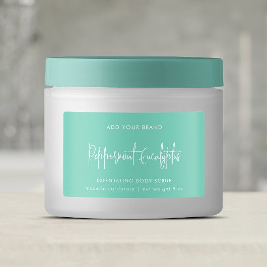 編集可能カラースクリプトミニマリスト製品ラベル ラベル