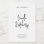 編集可能カラースクリプトミニマリスト製品ラベル ワインラベル (シングルラベル)