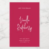 編集可能カラースクリプトミニマリスト製品ラベル ワインラベル (シングルラベル)