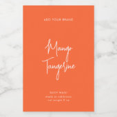 編集可能カラースクリプトミニマリスト製品ラベル ワインラベル (シングルラベル)