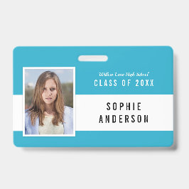 編集可能カラースクールクラス懇親会写真名 バッジ