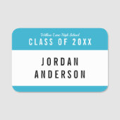 編集可能カラースクールクラス懇親会 名札 (正面)