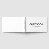 編集可能カラースタイリッシュサンセリフモダン ゲストブック (全面)