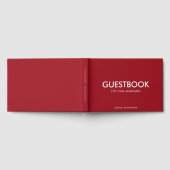 編集可能カラースタイリッシュサンセリフモダン ゲストブック (全面)