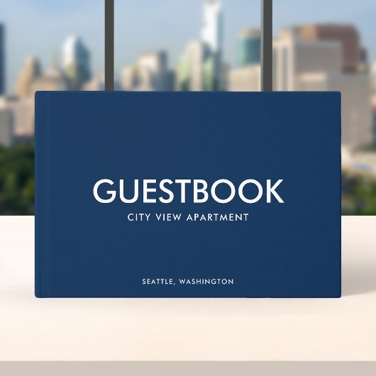 編集可能カラースタイリッシュサンセリフモダン ゲストブック