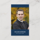 編集可能カラーソーシャルメディアのプロフィール写真 名刺 (正面)