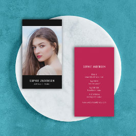 編集可能カラーソーシャルメディアのプロフィール写真 名刺