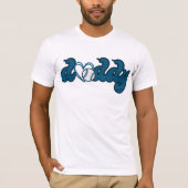 編集可能カラーダディーラブベースボールマッチング Tシャツ (正面)