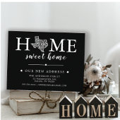 編集可能カラーテキサス州の移動告知 招待状