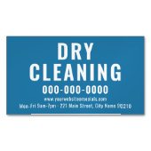 編集可能カラードライクリーニング業務用磁気カード マグネット名刺 (正面)