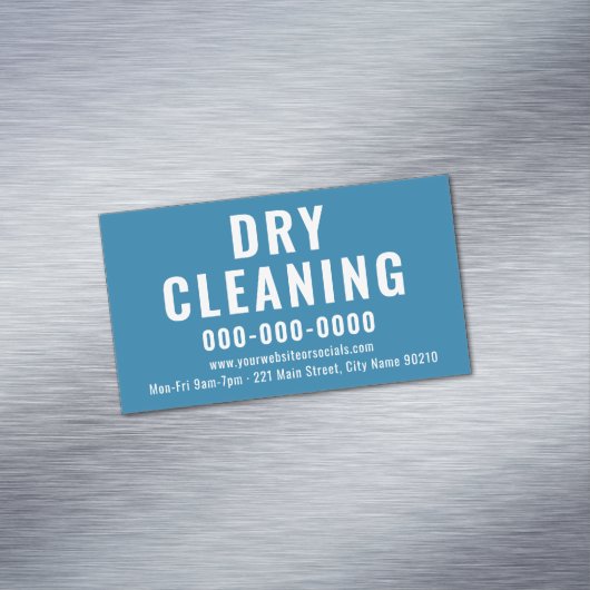 編集可能カラードライクリーニング業務用磁気カード マグネット名刺 (インサイチュ)