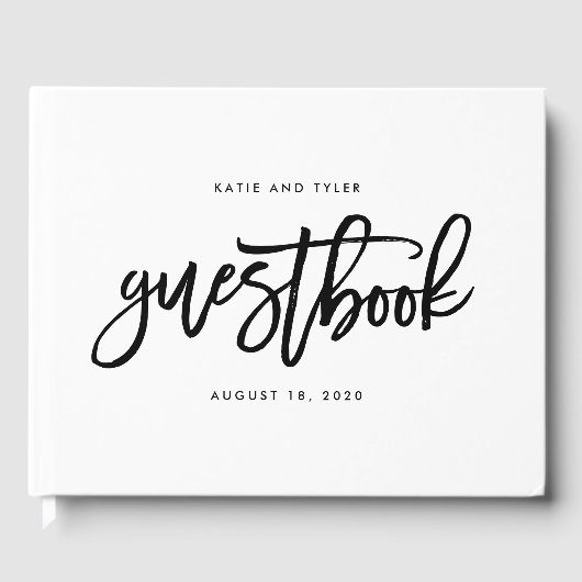 編集可能カラーブラシチャームBCC結婚の ゲストブック (正面)