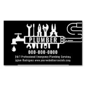 編集可能カラープラマー事業用磁気カード マグネット名刺 (正面)