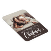 編集可能カラーメリークリスマスフォトマグネット マグネット (右側)