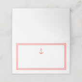 編集可能カラーモダンクラシックいかり プレイスカード (外部開封)