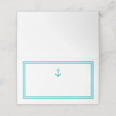 編集可能カラーモダンクラシックいかり プレイスカード (外部開封)