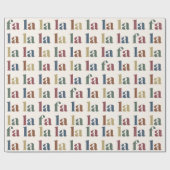 編集可能カラーモダンクリスマスファララララッピング ラッピングペーパー (フラット)