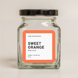 編集可能カラーモダンミニマル製品ラベル スクエアシール