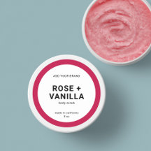 編集可能カラーモダンミニマル製品ラベル