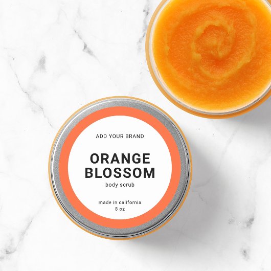 編集可能カラーモダンミニマル製品ラベル ラウンドシール