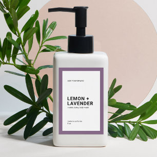 編集可能カラーモダンミニマル製品ラベル ワインラベル