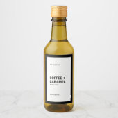 編集可能カラーモダンミニマル製品ラベル ワインラベル (正面)