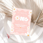 編集可能カラーワンダーフルデイジー夏誕生日 招待状