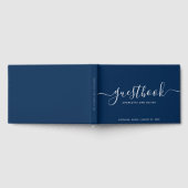 編集可能カラー書道スクリプトイベント結婚または ゲストブック (全面)