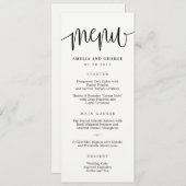 編集可能カラー書道メニューカード#LCC メニュー (正面/裏面)