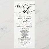 編集可能カラー結婚セレモニープログラム#MSC プログラム (正面)