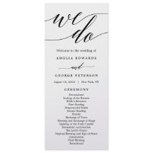 編集可能カラー結婚セレモニープログラム#MSC