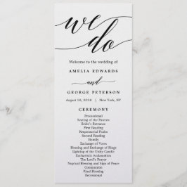 編集可能カラー結婚セレモニープログラム#MSC プログラム