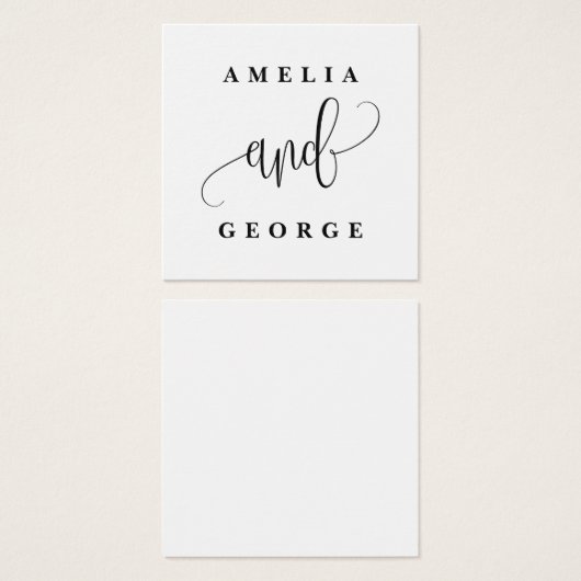 編集可能カラー結婚式の引き出物ラベル#LCC (正面&裏面)