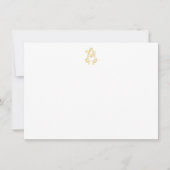 編集可能カラーABモノグラムBAモノグラムNotecards ノートカード (正面)