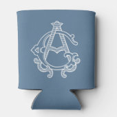 編集可能カラーAGモノグラムGAモノグラムコージー 缶クーラー (裏面)