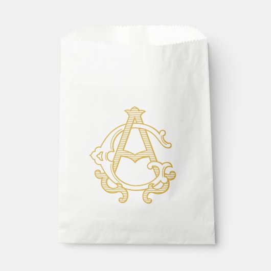 編集可能カラーAGモノグラムGAロゴ抱き枕 フェイバーバッグ (正面)