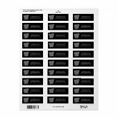 編集可能カラーARKANSASの移動告知 ラベル (フルシート)