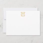 編集可能カラーCMモノグラムMCモノグラムNotecards ノートカード (正面)