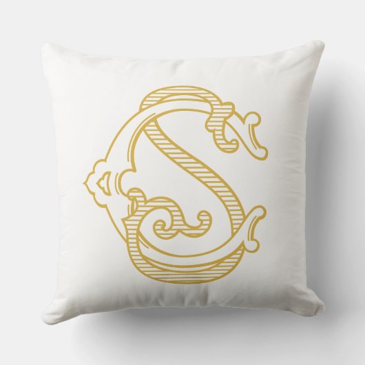 編集可能カラーCSモノグラムまたはSCモノグラム枕 クッション (裏面)