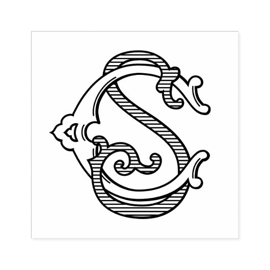 編集可能カラーCSモノグラムSCモノグラムインクスタンプ ラバースタンプ (インプリント)