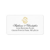 編集可能カラーCSモノグラムSCモノグラムラベル ラベル (正面)